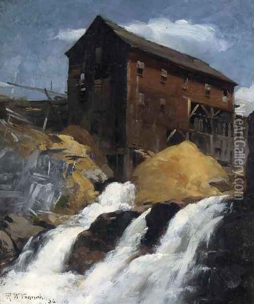 The Mill Oil Painting - Robert William Vonnoh