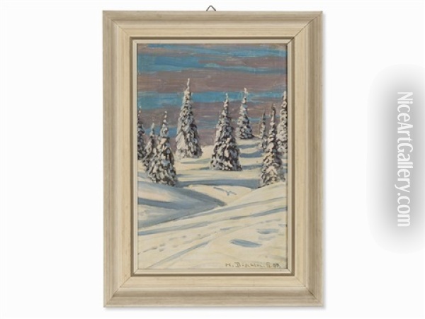 Winter Am Feldberg Oil Painting - Hermann Dischler