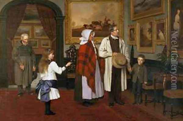 The Picture Gallery at the Hall Oil Painting - James Hayllar