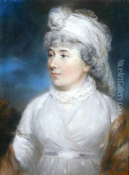 Portrait of Mrs Carruthers Oil Painting - John Russell