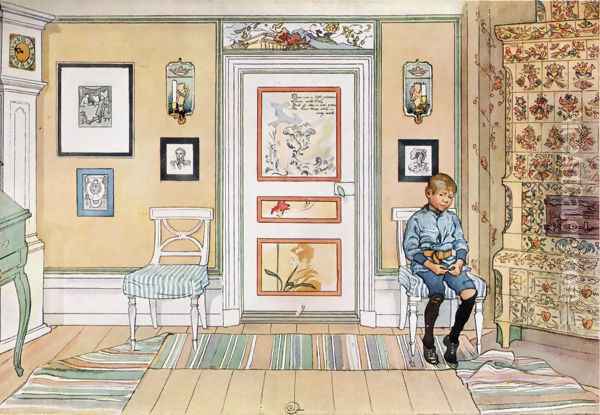 In the punishment corner Oil Painting - Carl Larsson