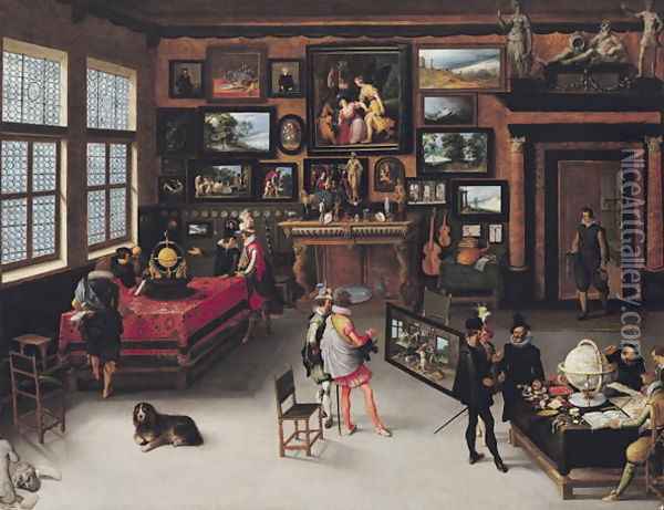 Science and the Arts Oil Painting - Adriaen van Stalbempt