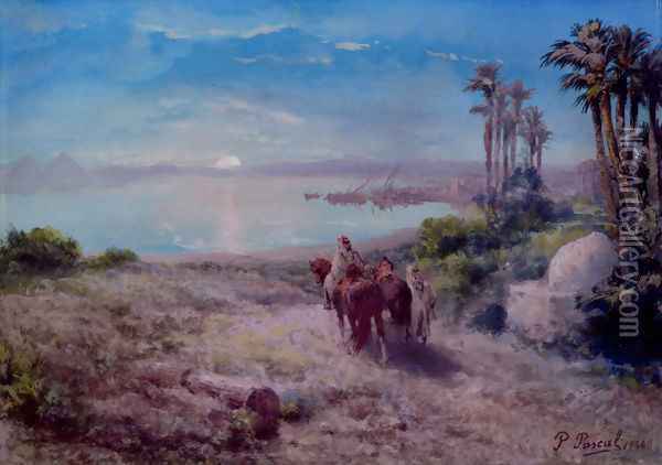 Moonlight on the Nile Oil Painting - Paul Pascal