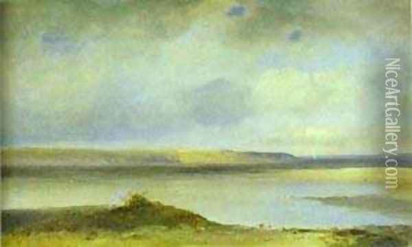 The Volga River Vistas 1870s Oil Painting - Alexei Kondratyevich Savrasov