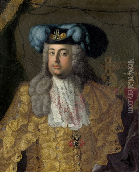 Bildnis Franz I., Kaiser Des Heiligen Romischen Reichs Oil Painting - Martin van Meytens the Younger