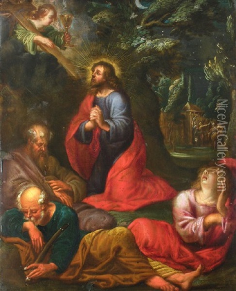 Jesus Vor Der Geiselnahme Oil Painting - Denys Calvaert