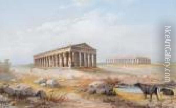 Die Tempel Von Paestum Oil Painting - Gianni
