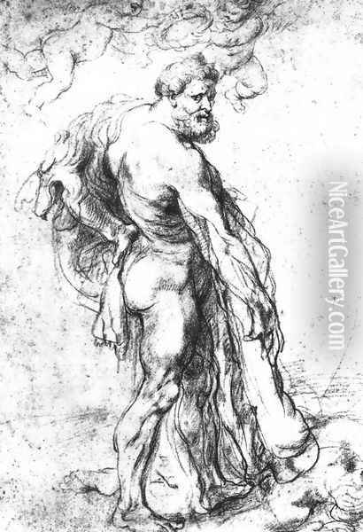Hercules Crowned by Genii c. 1621 Oil Painting - Peter Paul Rubens