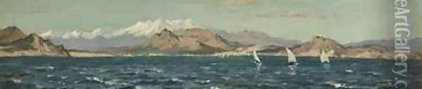 The Gulf of Rosas Oil Painting - Henry Moore