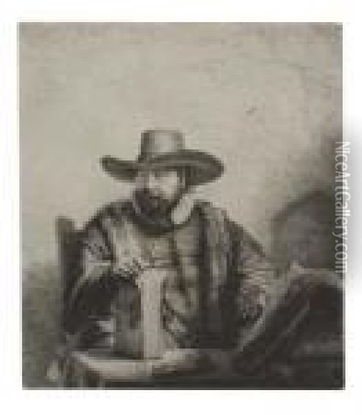 Cornelis Claesz Anslo, Preacher Oil Painting - Rembrandt Van Rijn