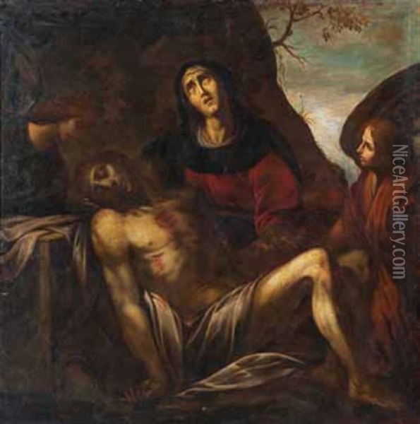 La Deploration Sur Le Corps Du Christ Mort Oil Painting - Sandro Botticelli