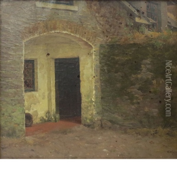 Cottage Entrance Oil Painting - William Magrath