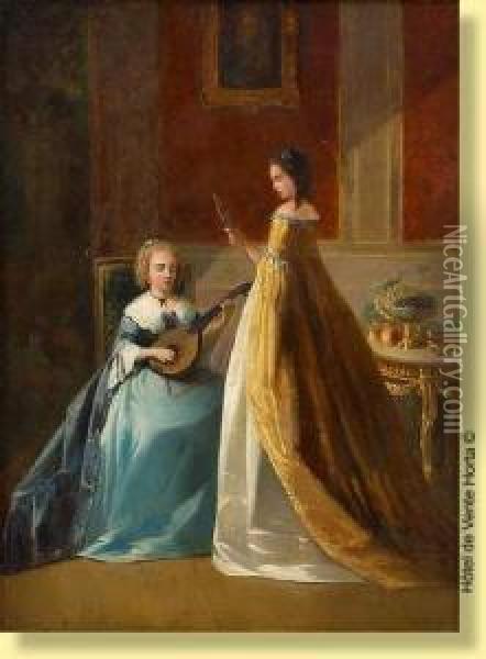 Lalecon De Musique Oil Painting - Jacobus Jacobs