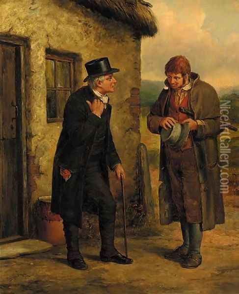 A welcome offer Oil Painting - Erskine Nicol