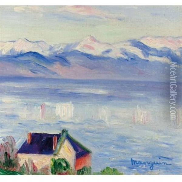 Le Lac Leman A Morges Oil Painting - Henri Charles Manguin