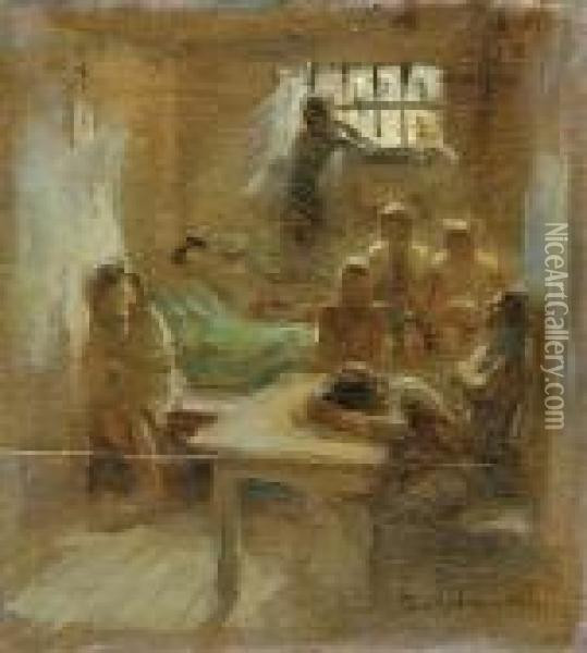 Cela Zeslancow - Szkic Kompozycji Oil Painting - Jacek Malczewski
