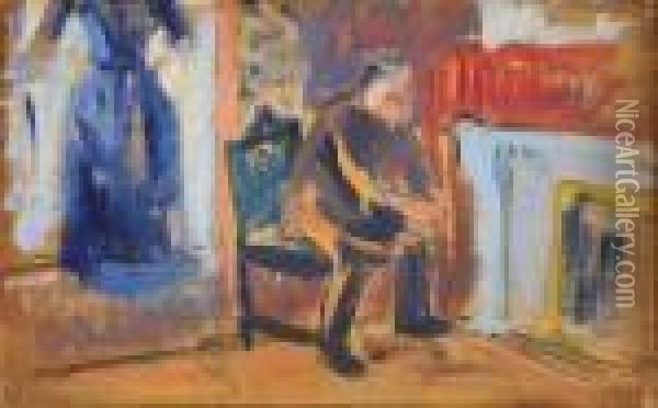 Un Dimanche Oil Painting - Paul Signac