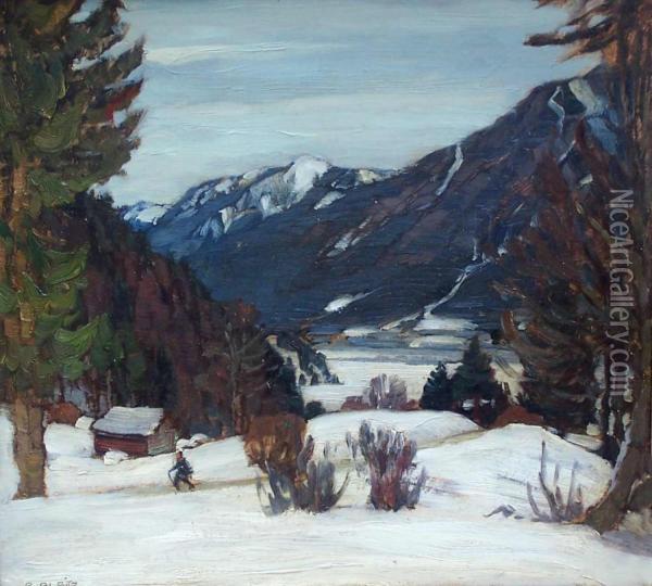 Der Krassner Bei Garmisch 23 Oil Painting - Richard Albitz