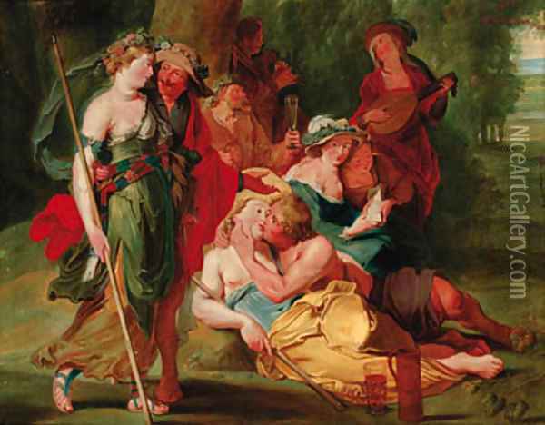 The Garden of Love Oil Painting - Sir Peter Paul Rubens