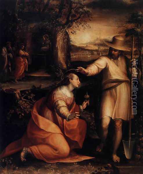 Jesus Appears to Mary Magdalene 1581 Oil Painting - Lavinia Fontana