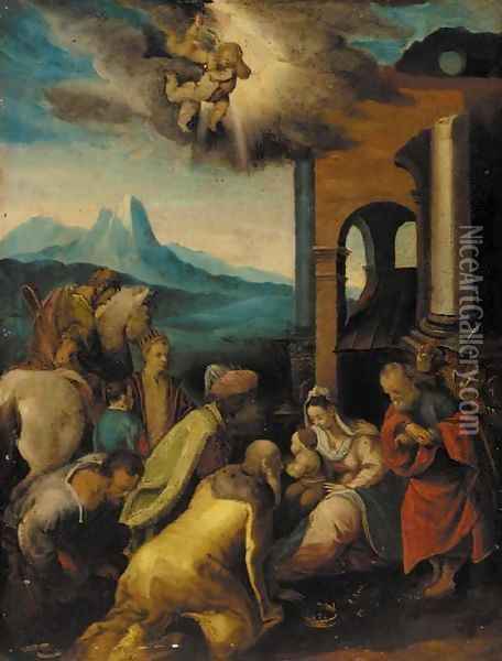 The Adoration of the Magi Oil Painting - Joseph The Elder Heintz