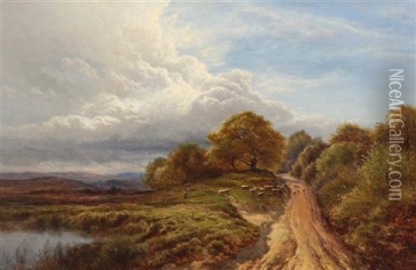 Lingfield Common Oil Painting - Arthur Gilbert