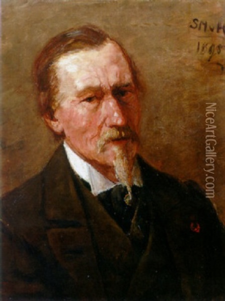 Portrait Of Paaul Joseph Constantin Gabriel Oil Painting - Sientje Mesdag Van Houten