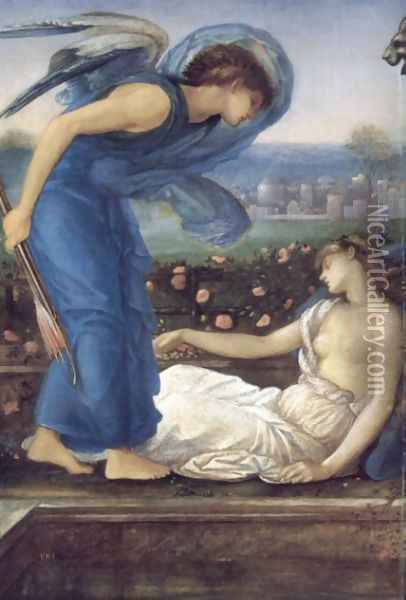 Cupid Finding Psyche 2 Oil Painting - Sir Edward Coley Burne-Jones