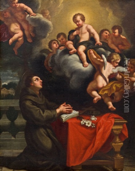 Heiliger Antonius Von Padua Oil Painting - Claudio Coello