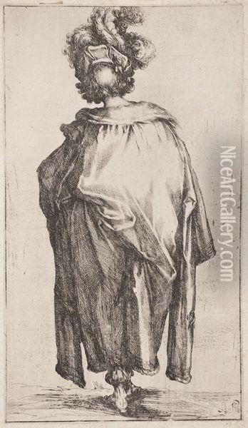Melchior, Roi De Nubie. Oil Painting - Jacques Bellange