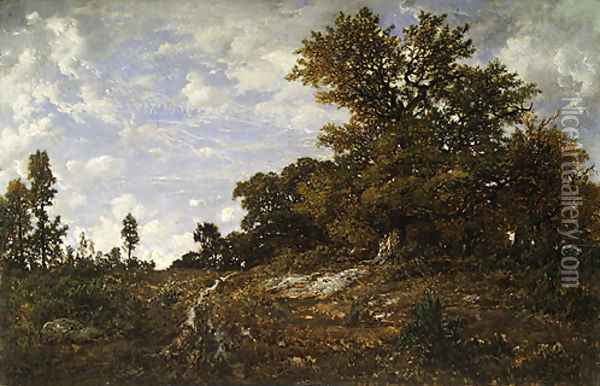 The Edge of the Woods at Monts Girard 1854 Oil Painting - Allan Ramsay