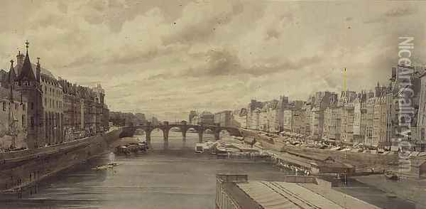 The Pont Neuf, Paris Oil Painting - Thomas Shotter Boys