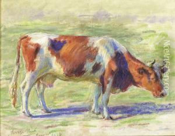 Vaca - Francellos Oil Painting - Jose Julio de Souza-Pinto