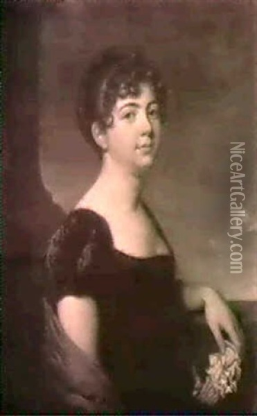 Portrait Of Grootvorstin Catharina Paulowna Van             Rusland Oil Painting - Charles Howard Hodges