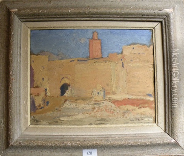 Marrakech Oil Painting - Paul Emile Dubois