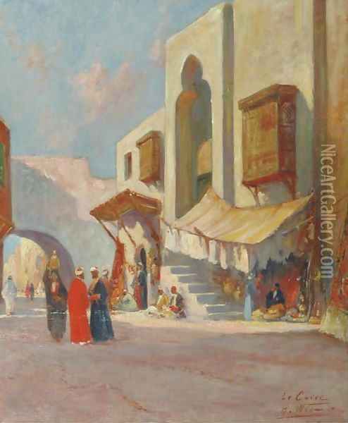 Le Caire Oil Painting - French School