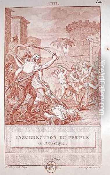 Insurrection of the American People in 1768 Oil Painting - Le Jeune