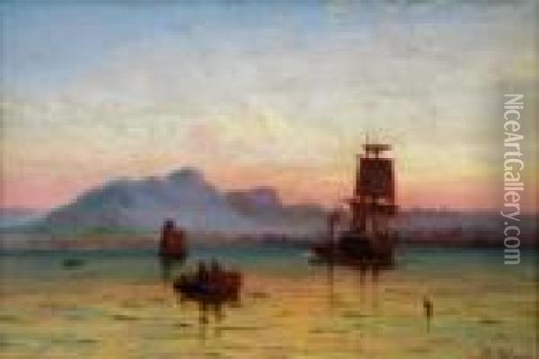 Shipping Near Leith Oil Painting - John Watson Mclea