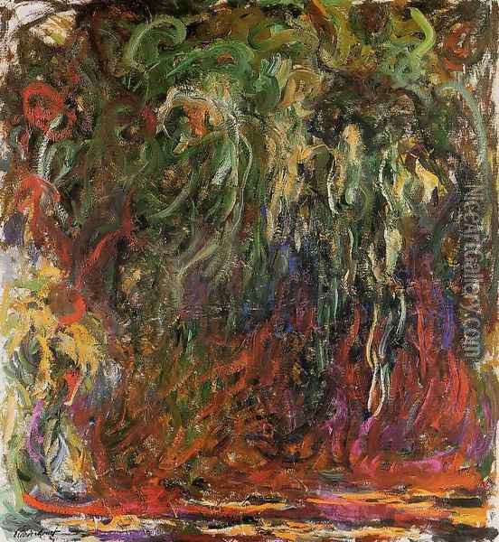 Weeping Willow, Giverny Oil Painting - Claude Oscar Monet