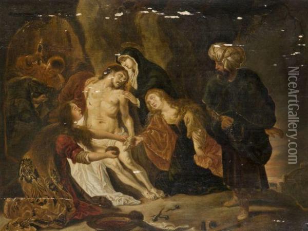 La Deploration Sur Le Christ Mort Oil Painting - Cornelis I Schut