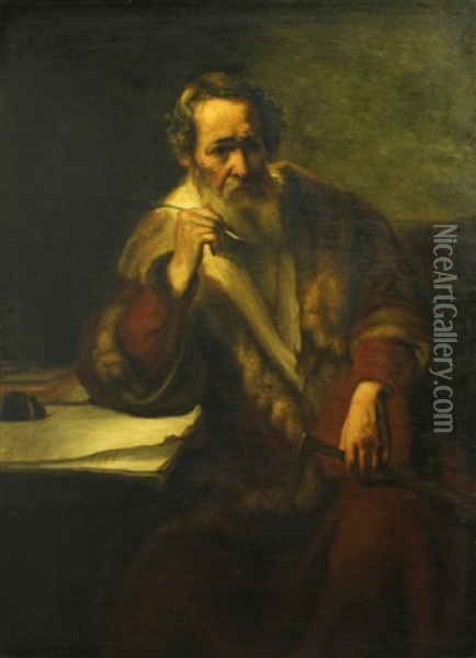 A Portrait Of A Scholar Oil Painting -  Rembrandt van Rijn