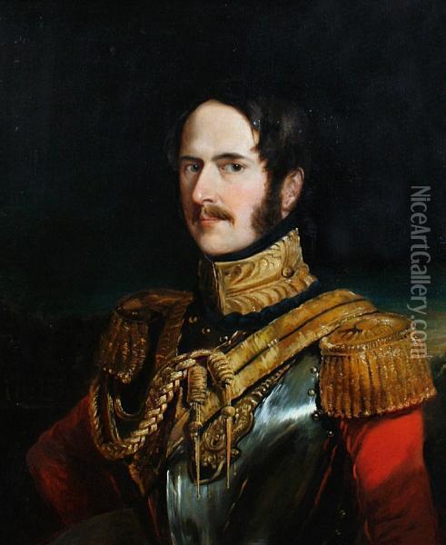 Captain James Cuthbert Oil Painting - Henry Richard, Hon. Graves
