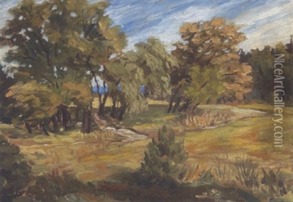 Baumlandschaft Oil Painting - Louis Eysen
