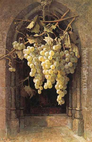 Grapes Oil Painting - Edwin Deakin