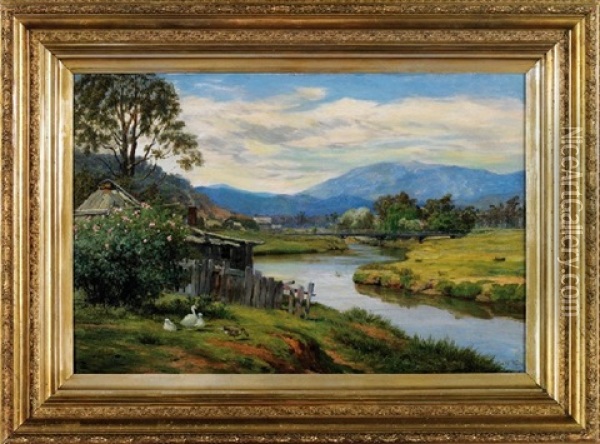 The Buffalo Ranges Oil Painting - James Clarke Waite