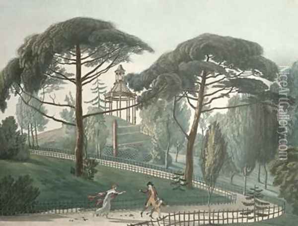The Maze or Belvedere of the Jardin des Plantes in Paris Oil Painting - Antoine Pierre Mongin
