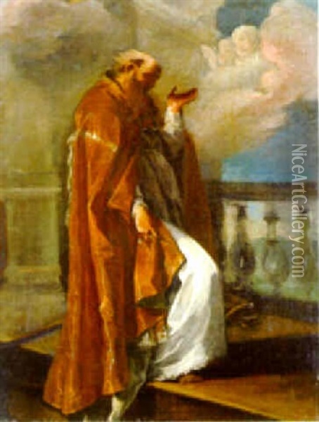 Saint Herculanus Oil Painting - Corrado Giaquinto