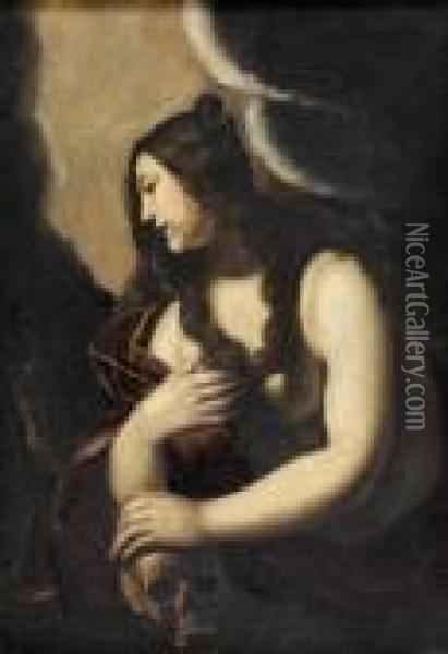 Madeleine Oil Painting - Guido Reni