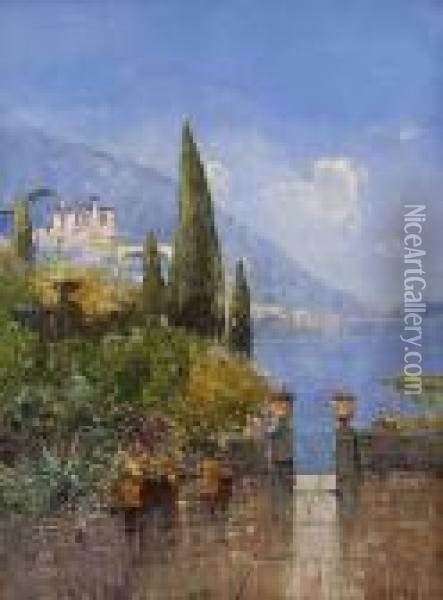 Lago Di Como Oil Painting - Hans Wagner