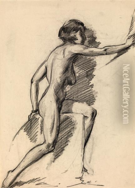 Female Nude Oil Painting - Aleksey Ilyich Kravchenko